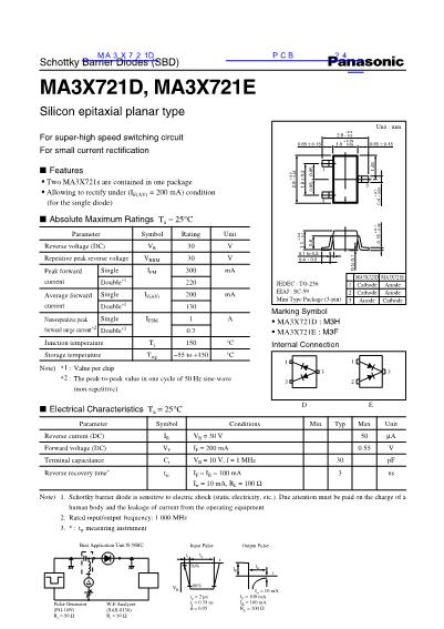 MA3X721D數(shù)據(jù)手冊封面