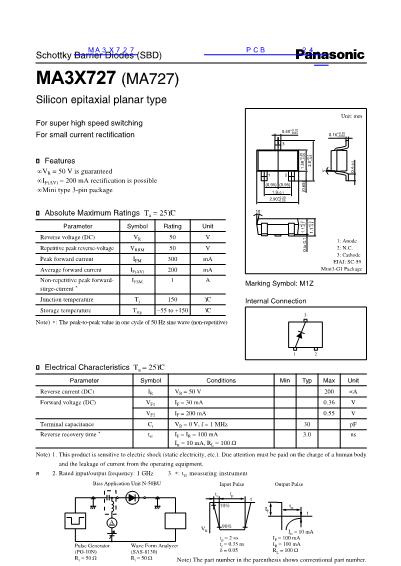 MA3X727數(shù)據(jù)手冊(cè)封面