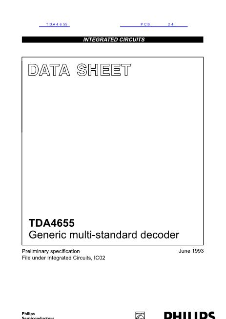TDA4655數(shù)據(jù)手冊(cè)封面