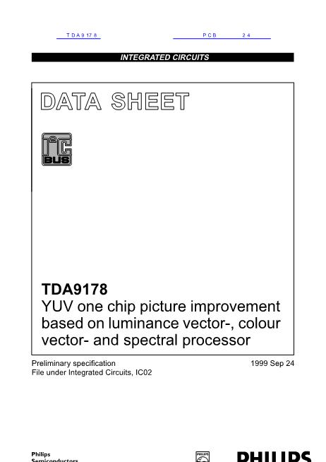TDA9178数据手册封面