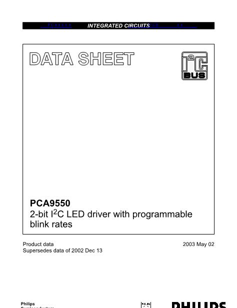 PCA9550数据手册封面