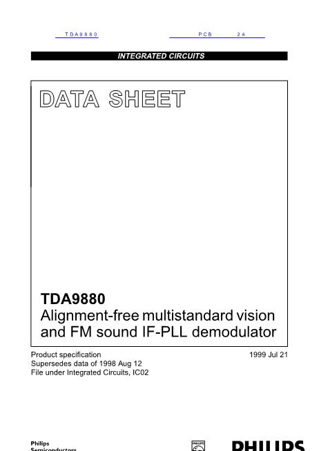 TDA9880数据手册封面