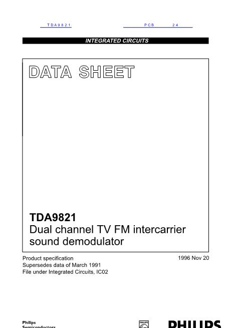 TDA9821数据手册封面
