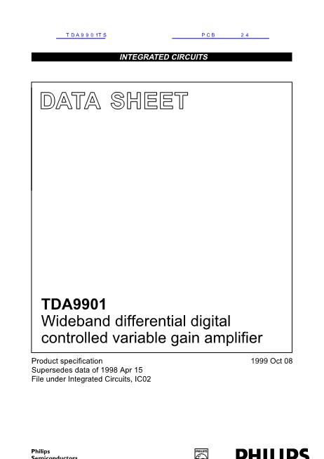 TDA9901数据手册封面