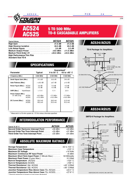 AC524数据手册封面