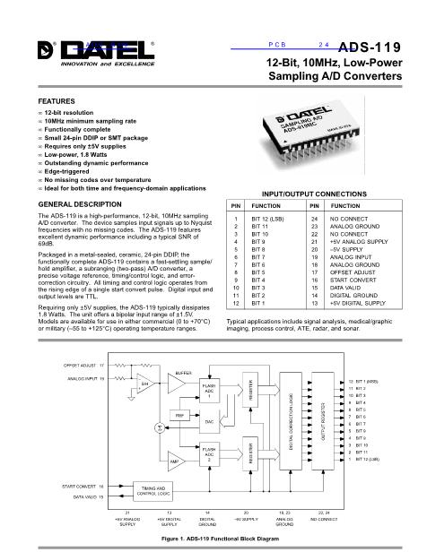 ADC-B119数据手册封面