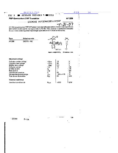 AF289數(shù)據(jù)手冊封面