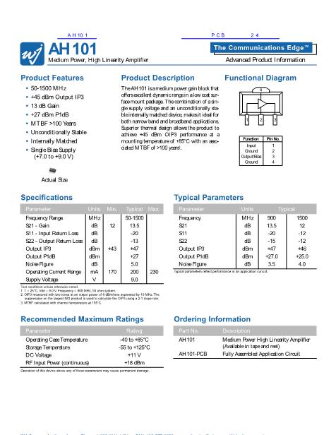 AH101數(shù)據(jù)手冊封面