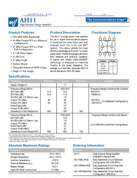 AH11數(shù)據(jù)手冊(cè)封面