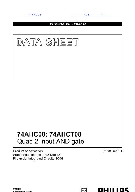 74AHC08數(shù)據(jù)手冊封面