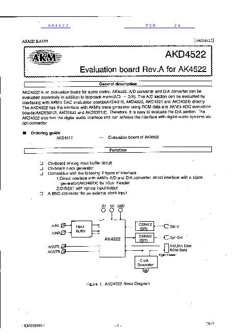 AK4522數(shù)據(jù)手冊封面