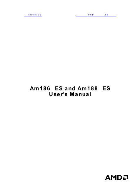 Am186ES数据手册封面