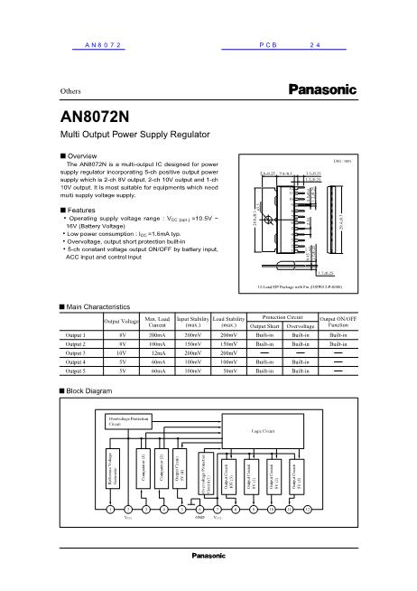 AN8072数据手册封面
