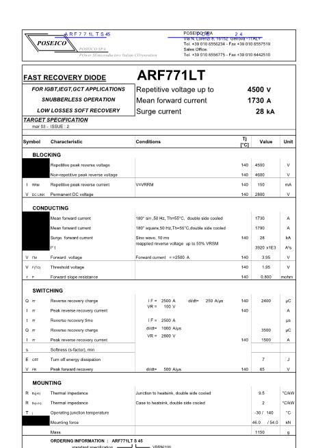 ARF771LT數(shù)據(jù)手冊封面