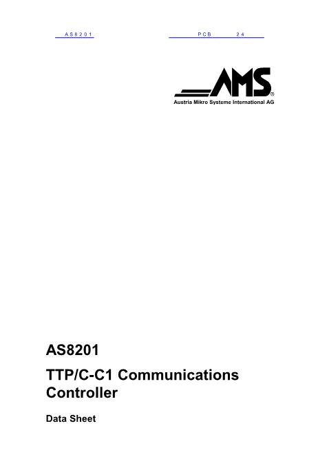 AS8201數(shù)據(jù)手冊封面