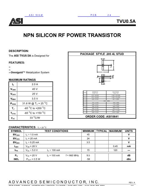 ASI10641數(shù)據(jù)手冊(cè)封面