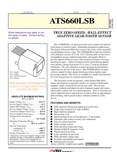 ATS611数据手册封面