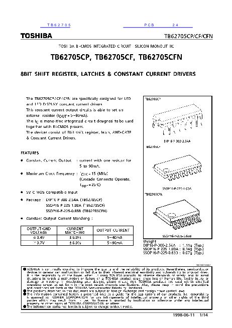 TB62705數(shù)據(jù)手冊(cè)封面