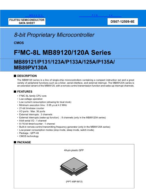 MB89120数据手册封面