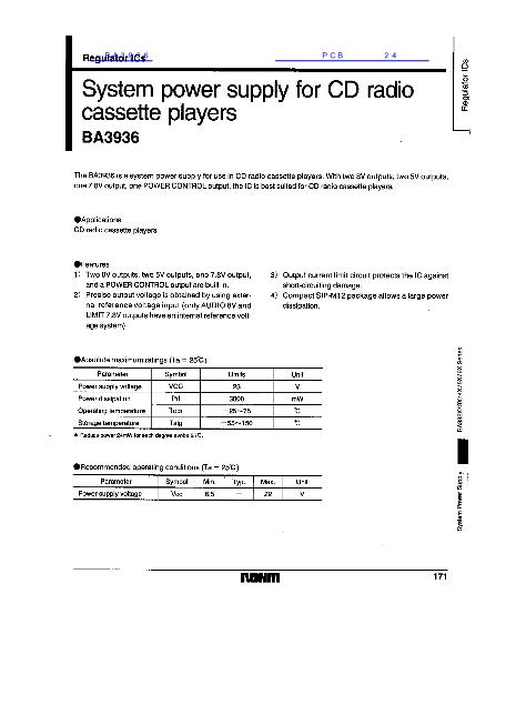 BA3936數(shù)據(jù)手冊封面