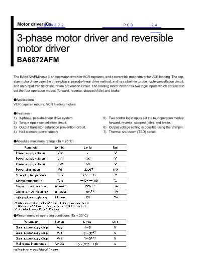 BA6872數(shù)據(jù)手冊(cè)封面