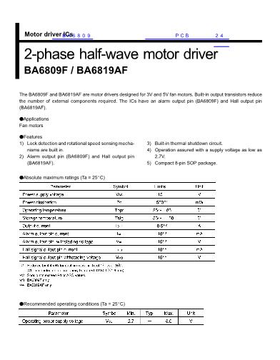 BA6809數(shù)據(jù)手冊封面