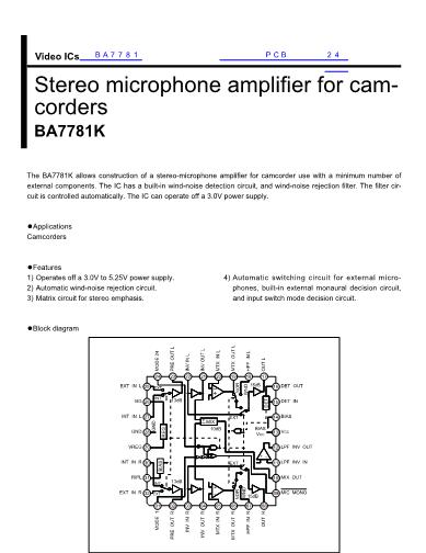 BA7781數(shù)據(jù)手冊封面