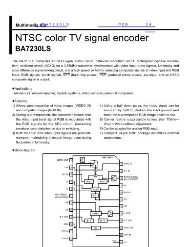 BA7230數(shù)據(jù)手冊(cè)封面
