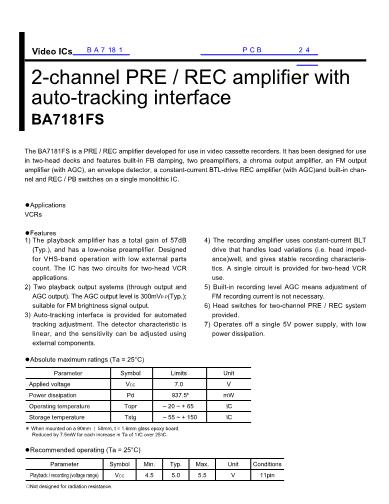 BA7181數(shù)據(jù)手冊封面