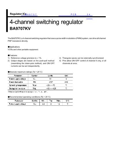 BA9707數(shù)據(jù)手冊(cè)封面