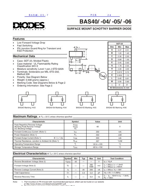 BAS40-04-7数据手册封面
