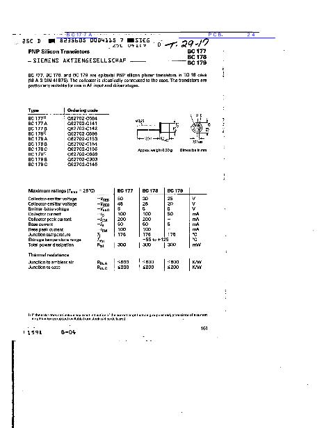 BC177A數(shù)據(jù)手冊(cè)封面