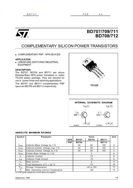 BD707數(shù)據(jù)手冊(cè)封面
