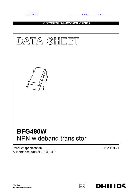 BFG480数据手册封面