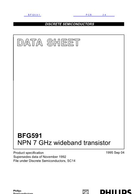 BFG591数据手册封面