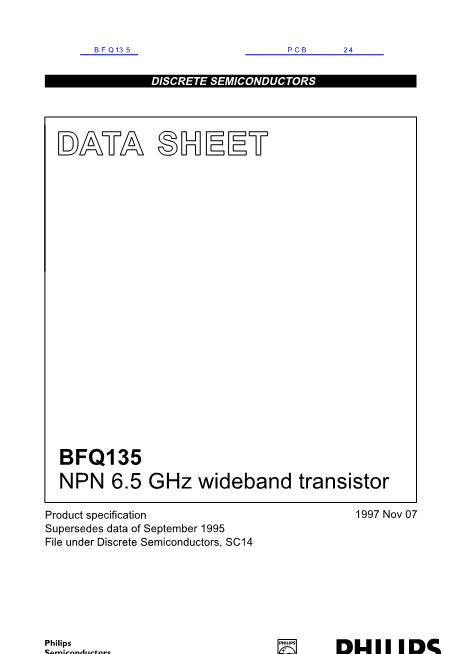 BFQ135数据手册封面