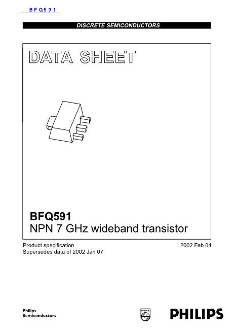 BFQ591数据手册封面