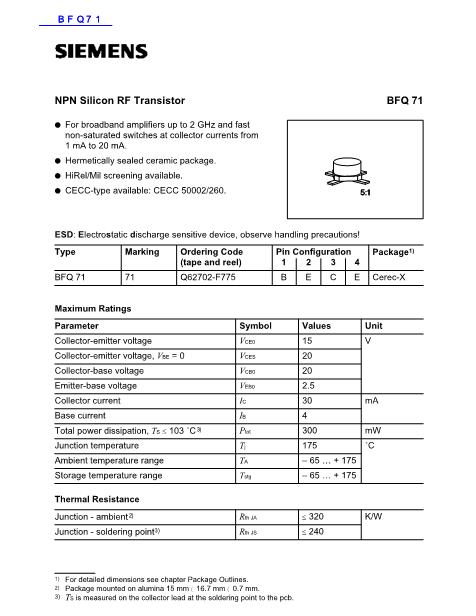 BFQ71數(shù)據(jù)手冊(cè)封面
