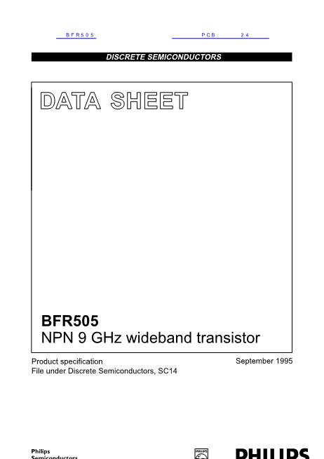 BFR505数据手册封面