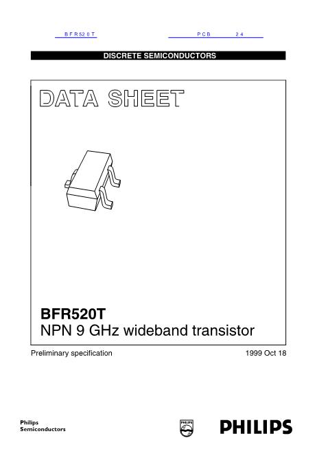 BFR520T数据手册封面
