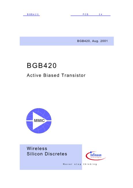 BGB420数据手册封面