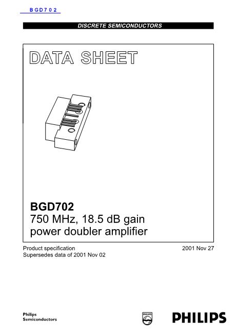 BGD702数据手册封面