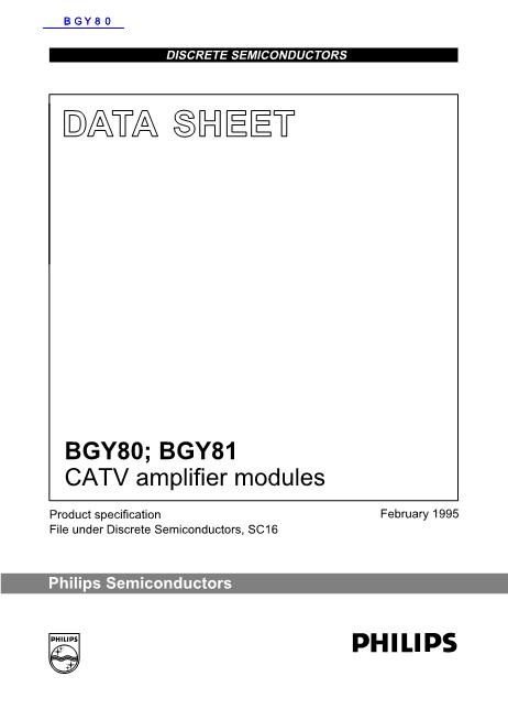 BGY80数据手册封面