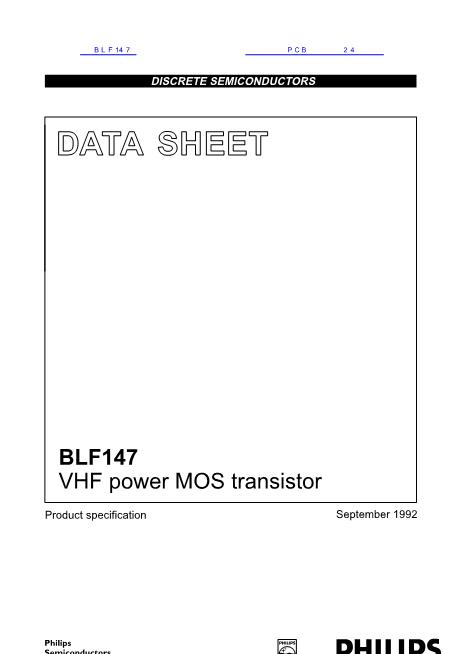 BLF147数据手册封面