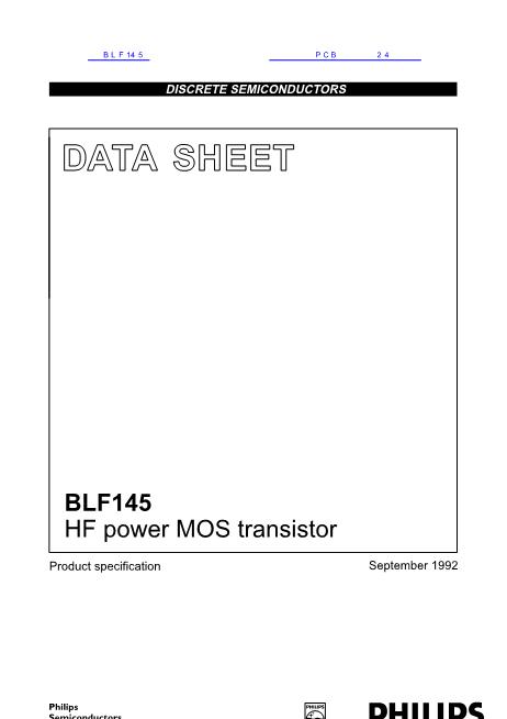 BLF145数据手册封面