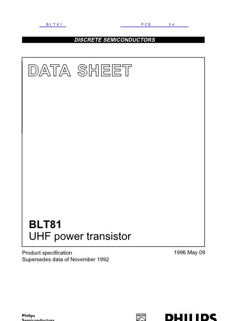 BLT81数据手册封面