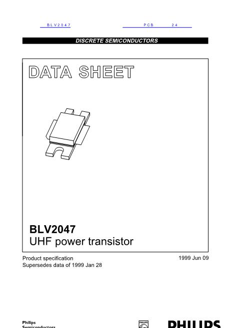 BLV2047数据手册封面