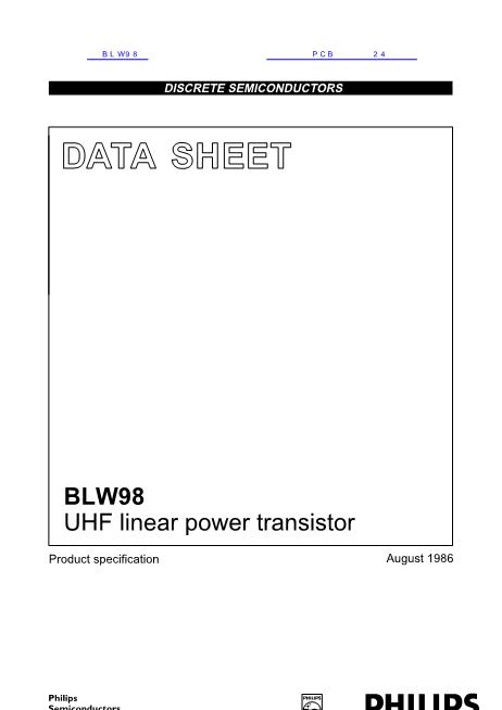 BLW98数据手册封面