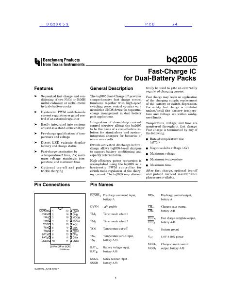 BQ2005数据手册封面