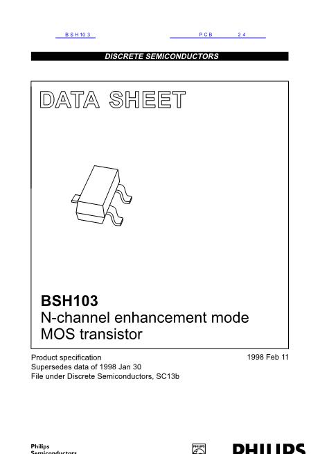 BSH103数据手册封面